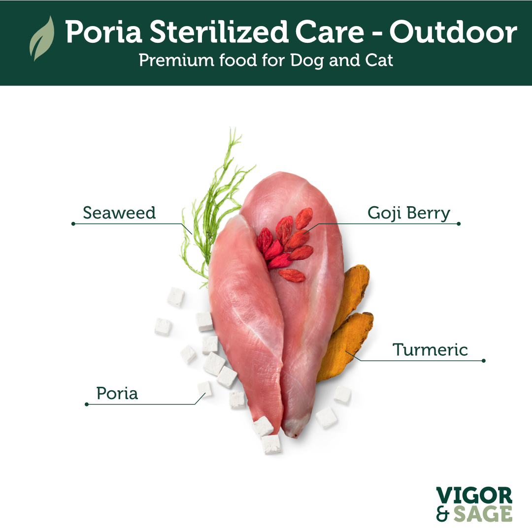 Poria Sterilized Care for indoor and outdoore cats. 
